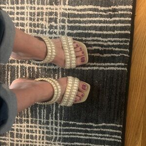 Universal Thread Cream Woven Sandals
